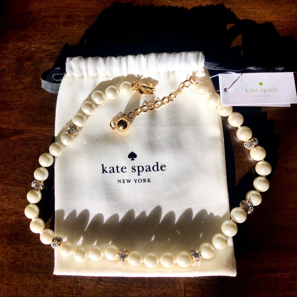 Kate Spade Lady Marmalade Pearl Gold Necklace